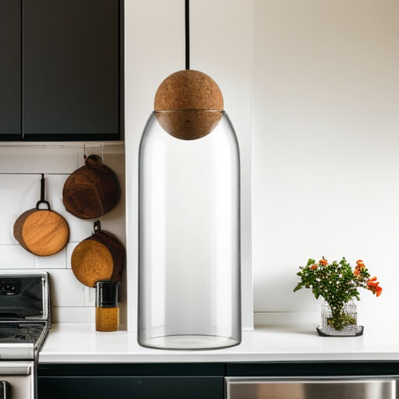 클래식 곡물 저장용 밀폐 유리병