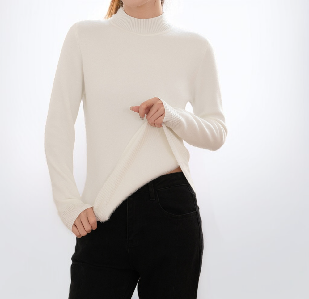 ハイネックレディースセーター 秋冬ファッション