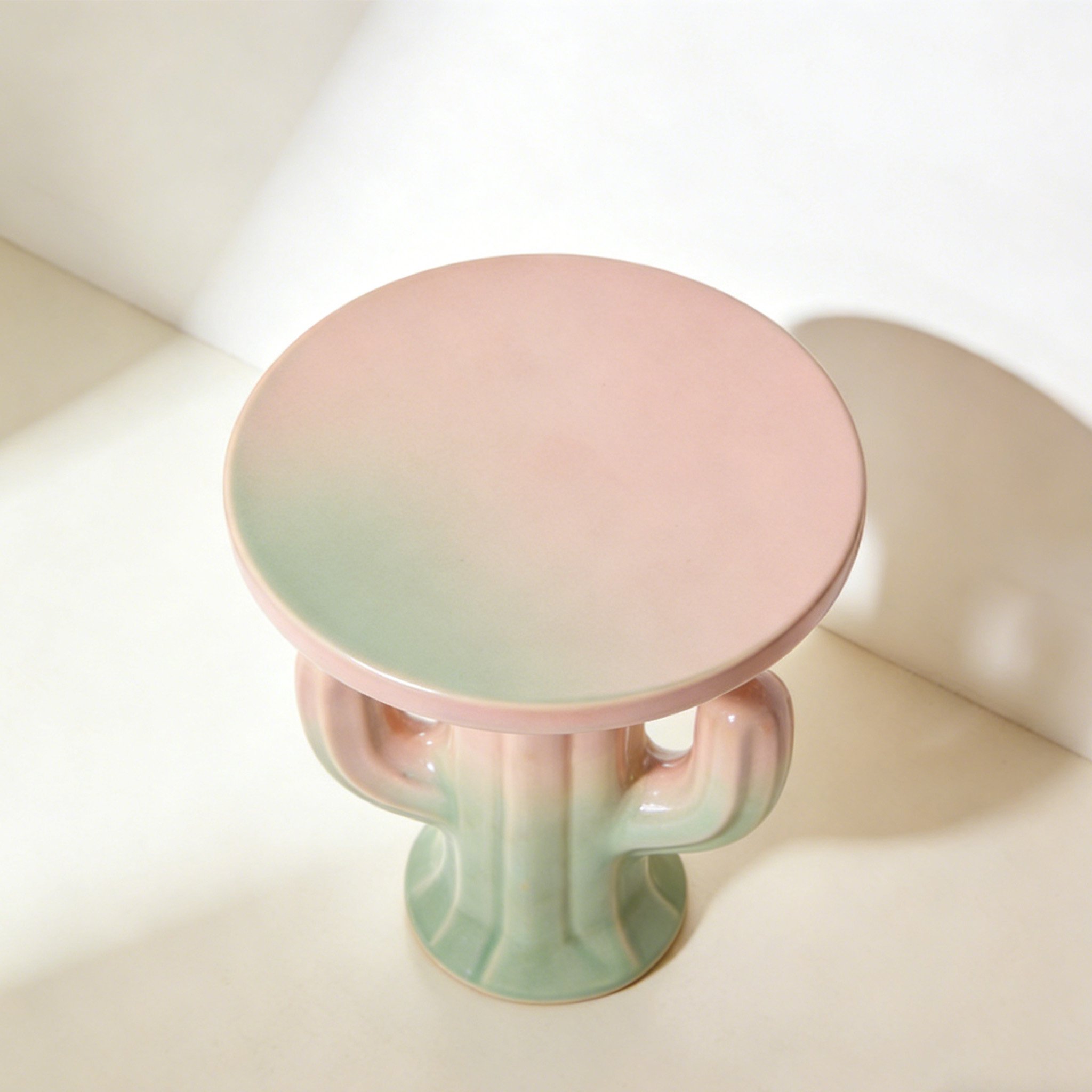 Modern minimalist coffee table in bright living room