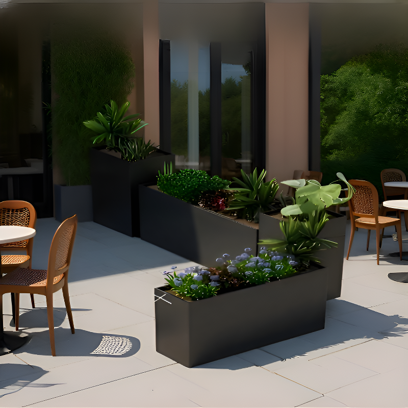 Nowoczesna doniczka aluminiowa