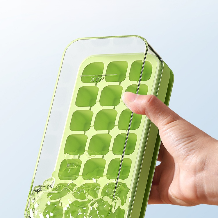 Water-filled ice cube tray