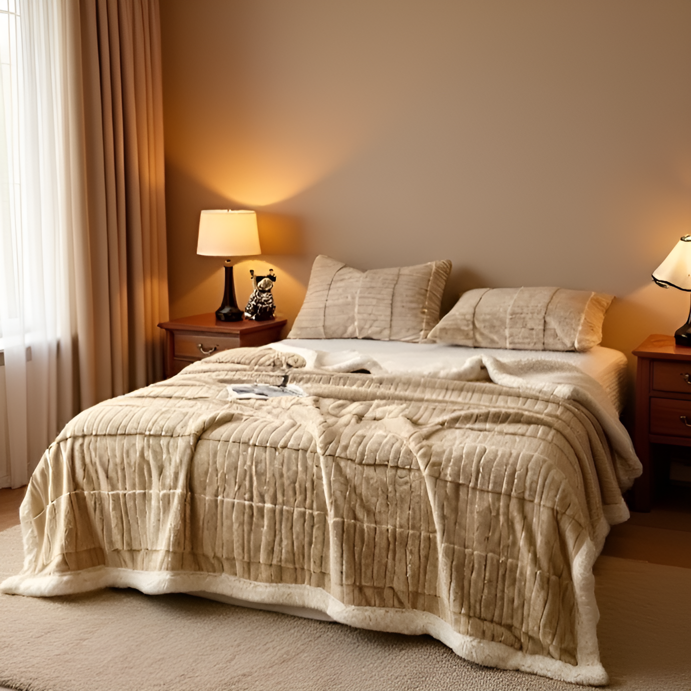 모자급 두꺼운 양면 융단