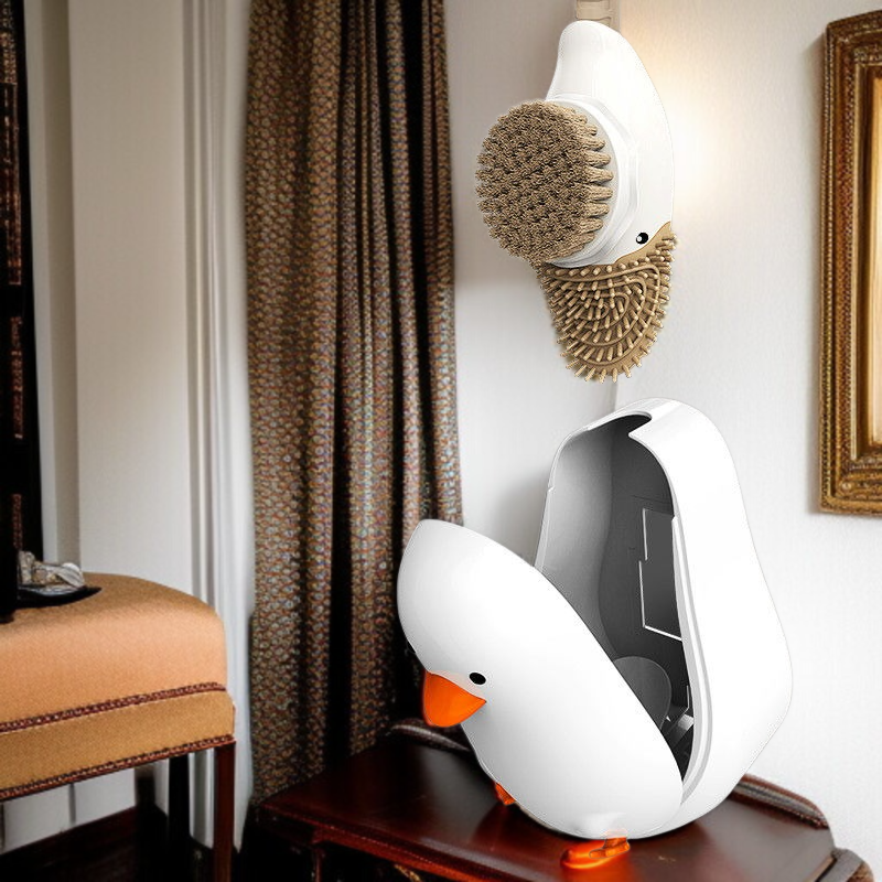 벽걸이 변기브러쉬 액체청소 러버덕 실리콘 변기브러쉬 화장실청소신기