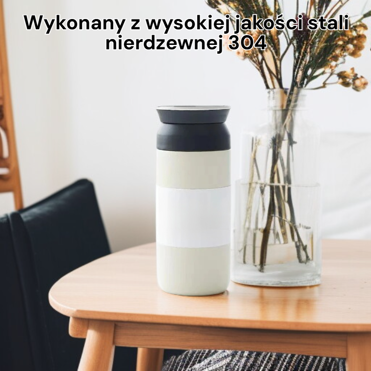Kubek na wodę ze stali nierdzewnej 304, prosty design
