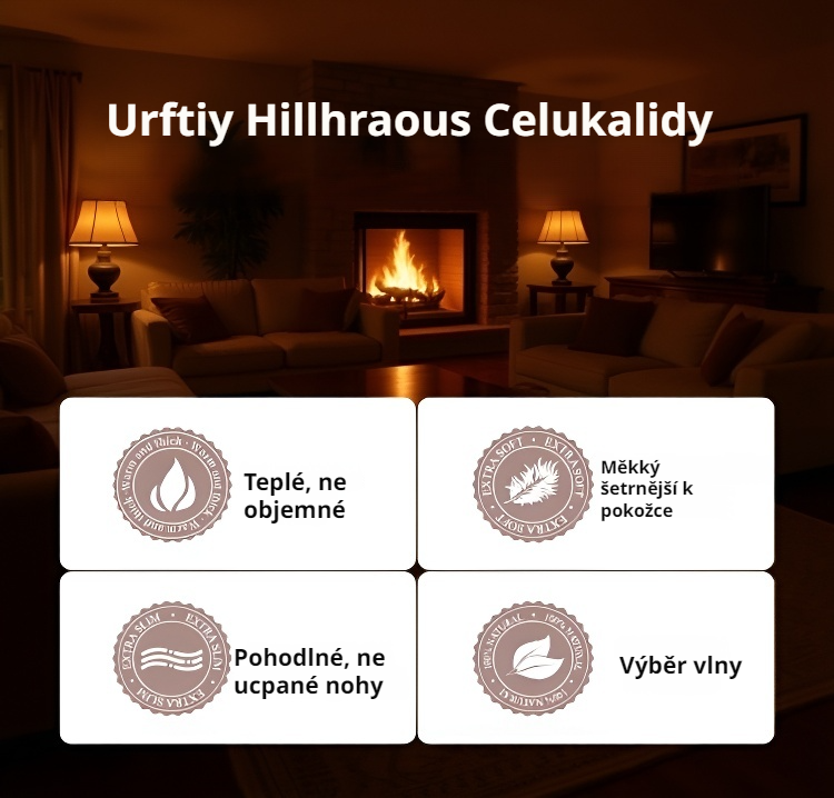 Teplé ponožky z vlny na podzim