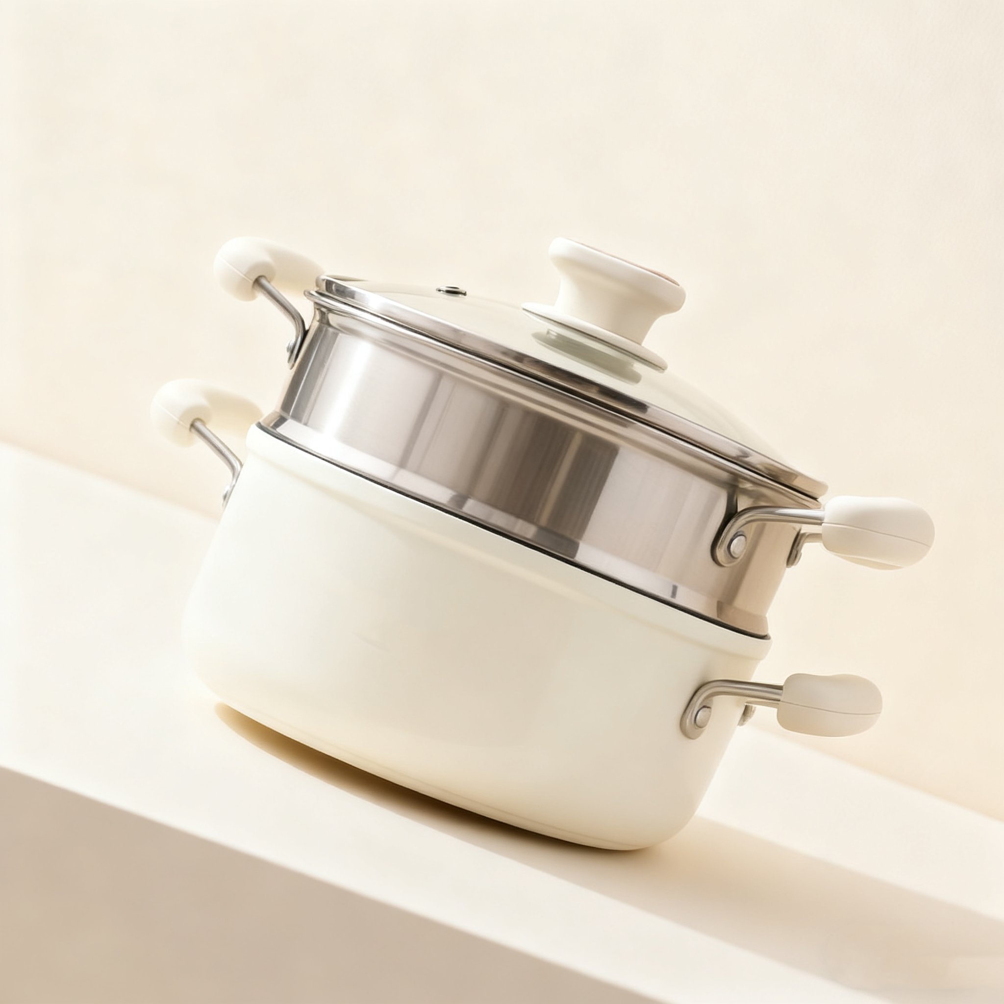 스팀냄비 손잡이와 뚜껑 디테일