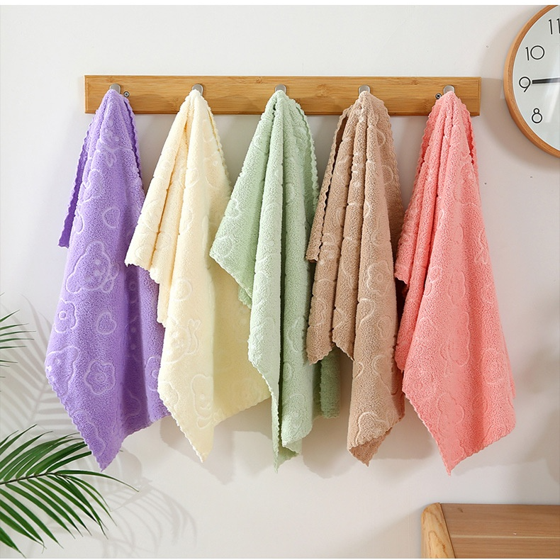 Bear Print Microfiber Towel