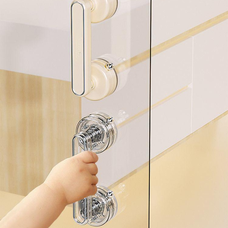 Mango de puerta corredera con ventosa fuerte, herramienta de baño práctica