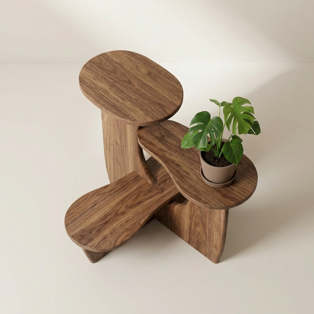 Wooden storage ornaments (2 pieces)