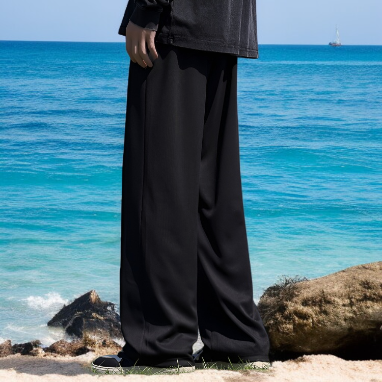 남자 캐주얼룩에 어울리는 일자 팬츠 스타일링