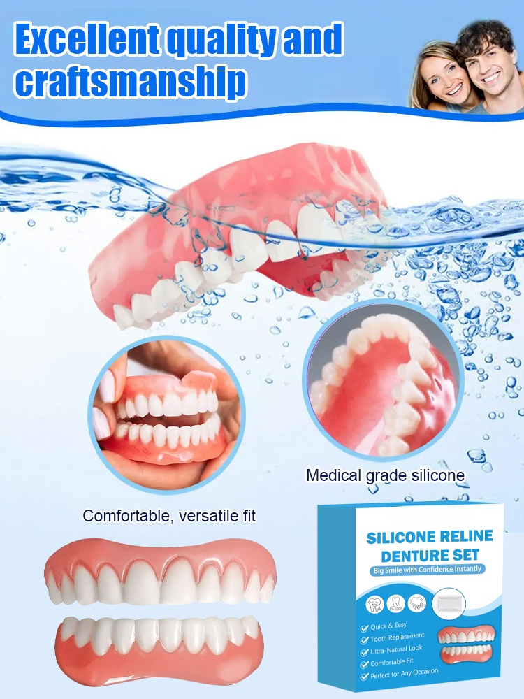【Made in USA】Custom Full Mouth Dentures Kit