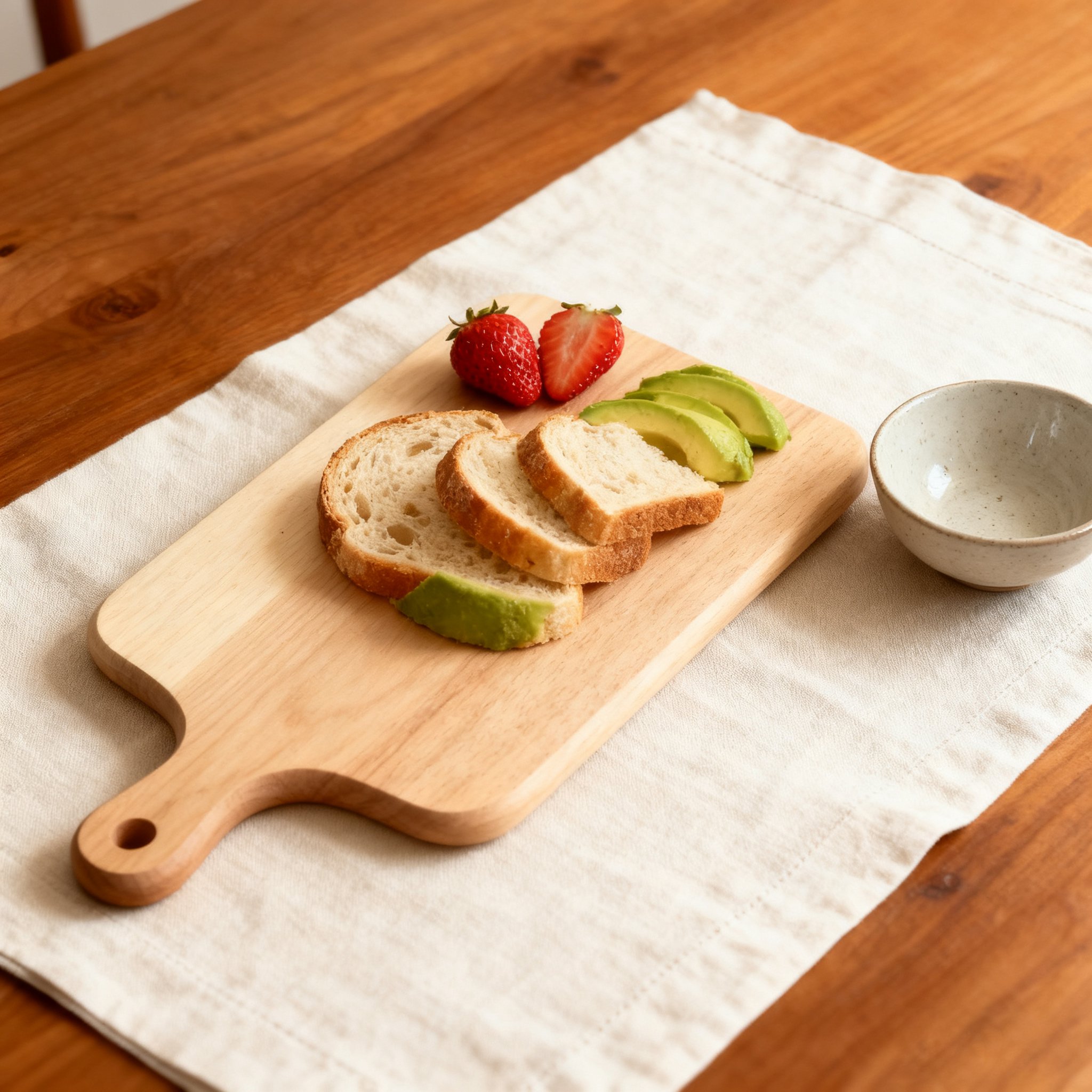 내구성이 뛰어난 나무 도마 전체 이미지