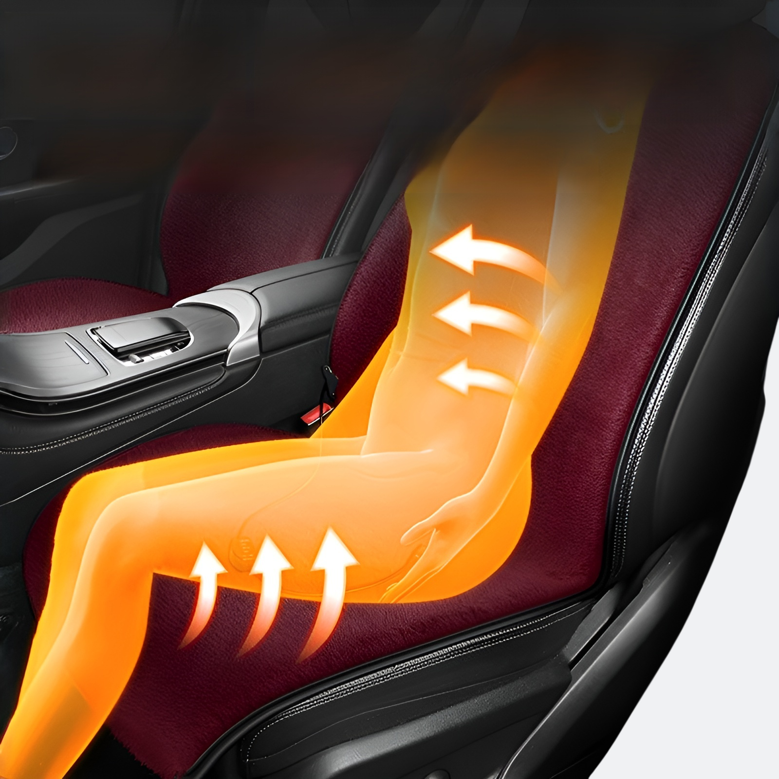 وسادة مقعد مدفأة أوتوماتيكية بدرجة حرارة ثابتة لخمسة مقاعد