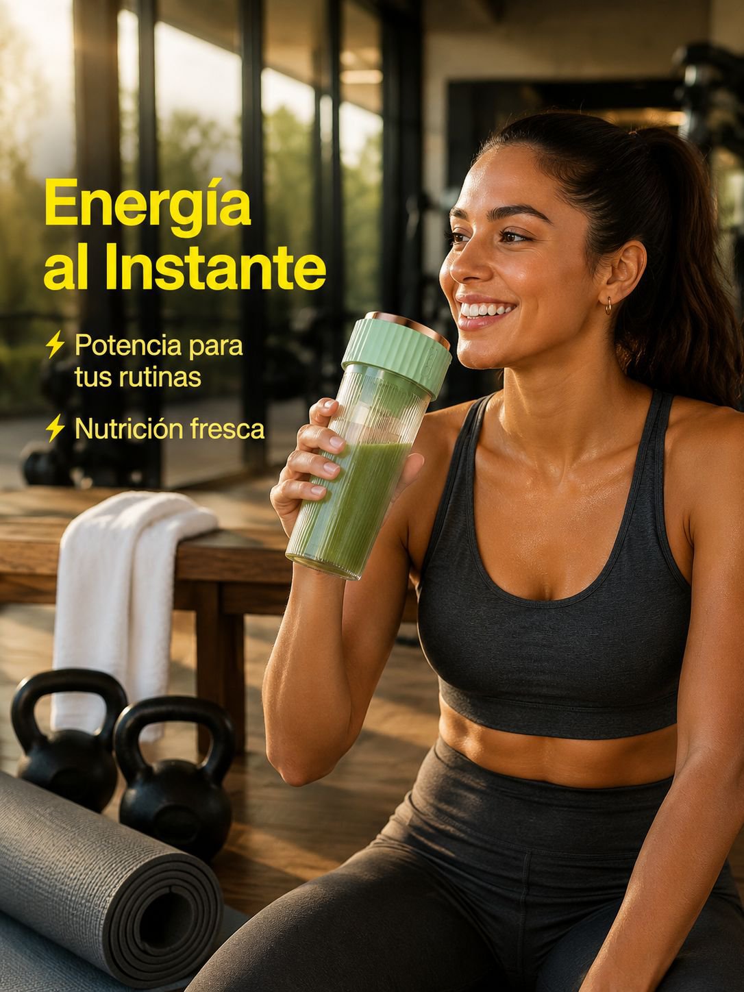 Vaso exprimidor portátil recargable