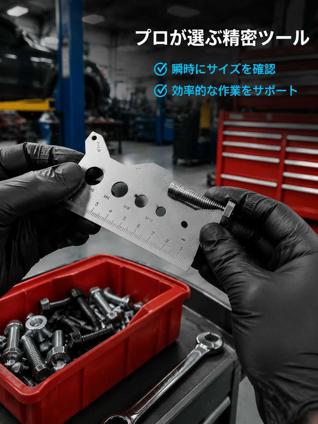 複数の測定機能を持つ厚手定規の特徴