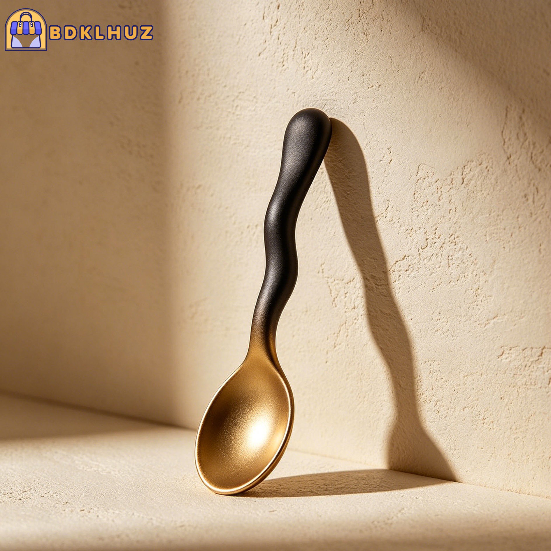Set of 10 metal spoons arranged neatly