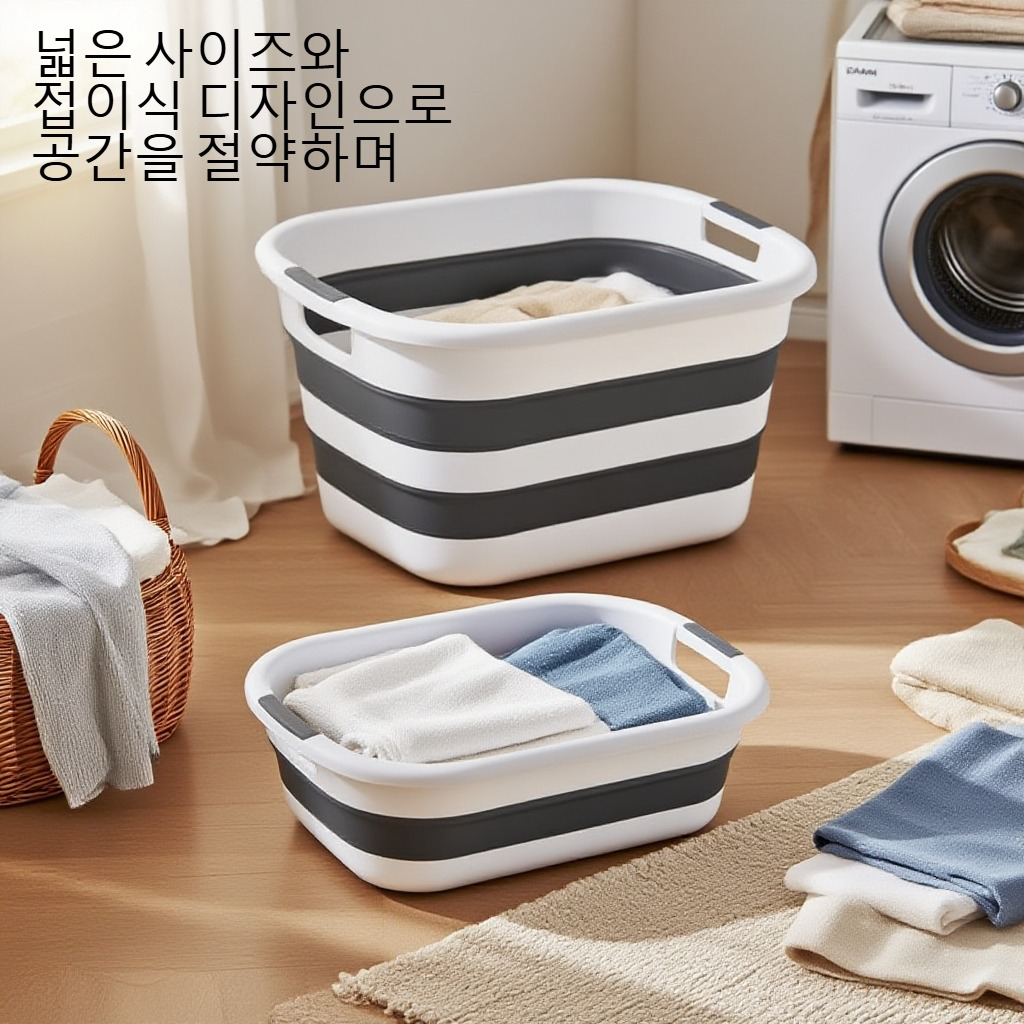 가정용 대형 접이식 플라스틱 대야