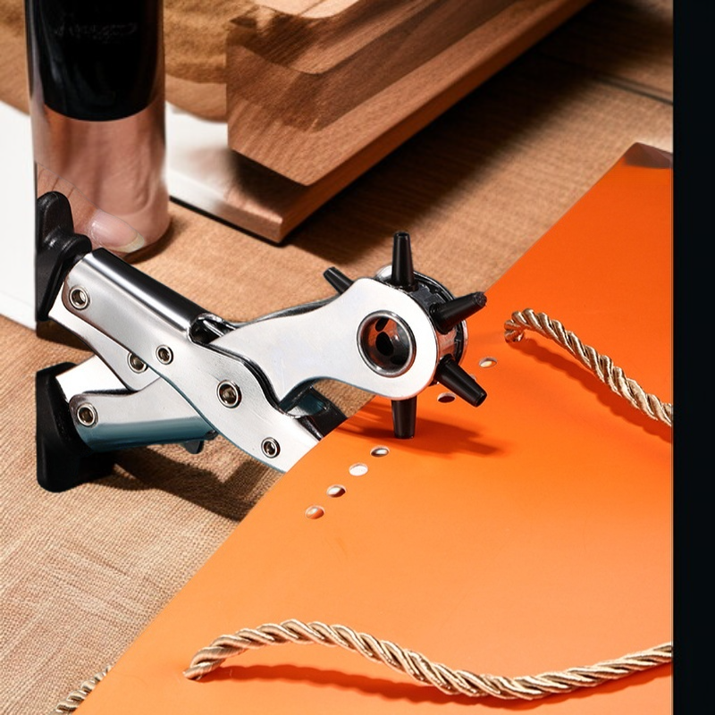 German type laborsaving belt hole punch