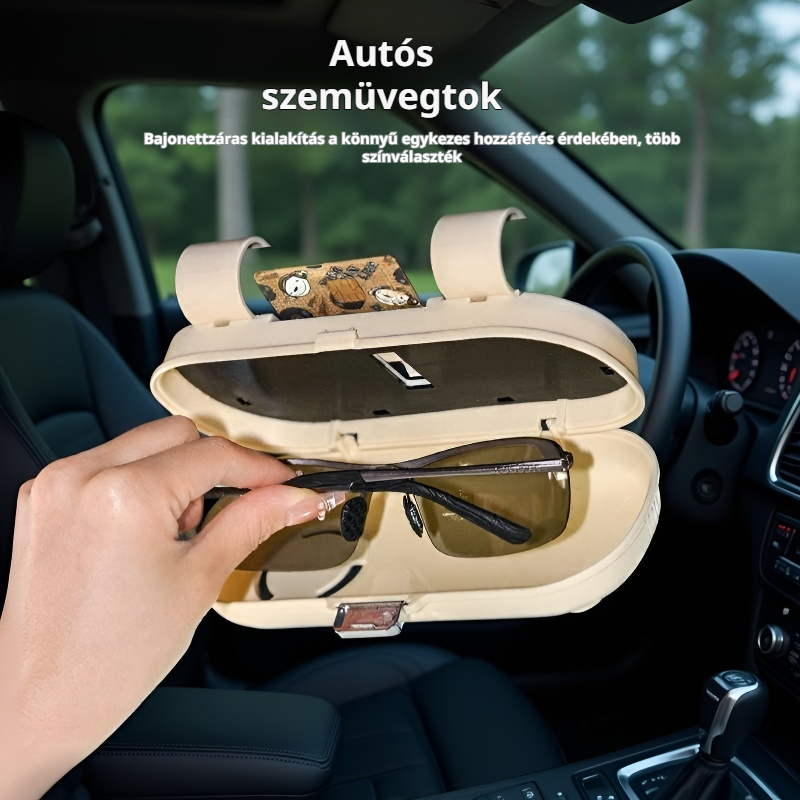 Autós multifunkcionális napszemüveg tartó doboz
