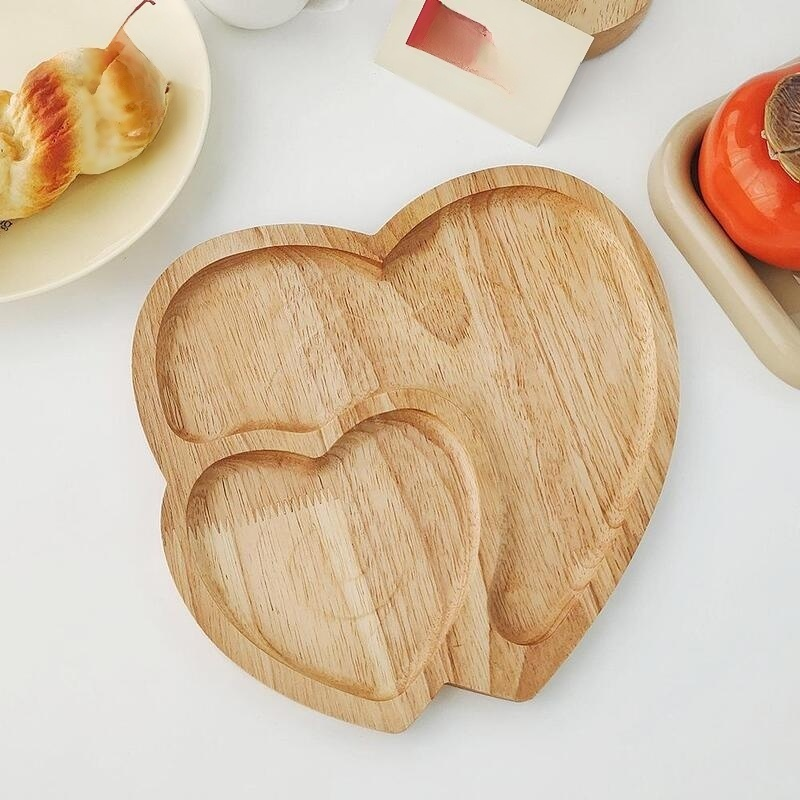 Bandeja de bambú para restaurante, frutero, bandeja de té para uso doméstico