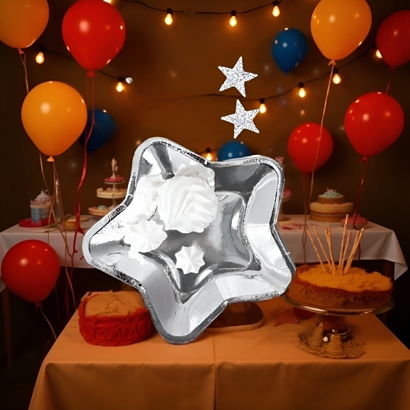 Platos de papel resistentes con decoración navideña