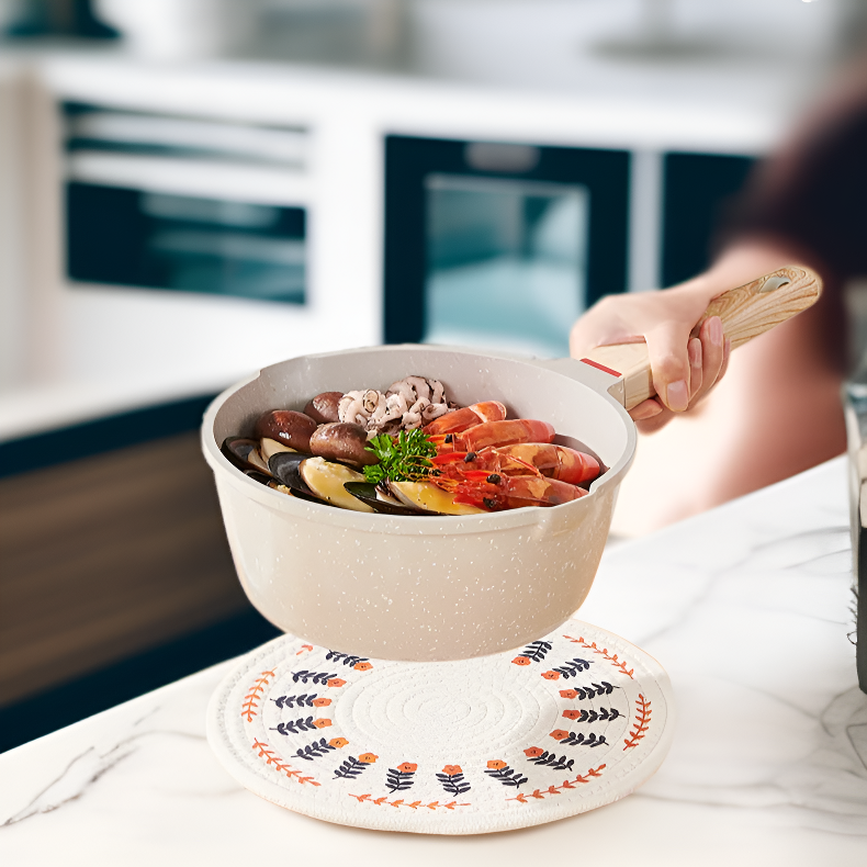 프리미엄 소재의 냄비 바닥