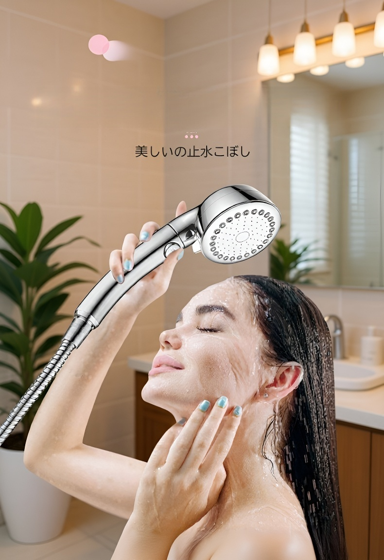 3段階モード搭載の増圧シャワーヘッド