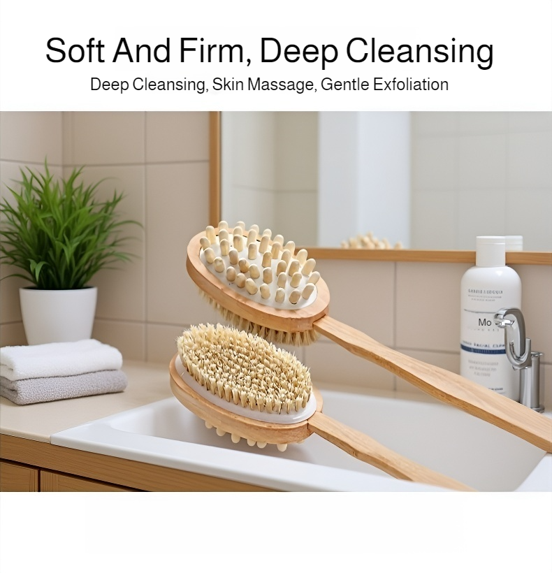 Durable bath brush for daily use