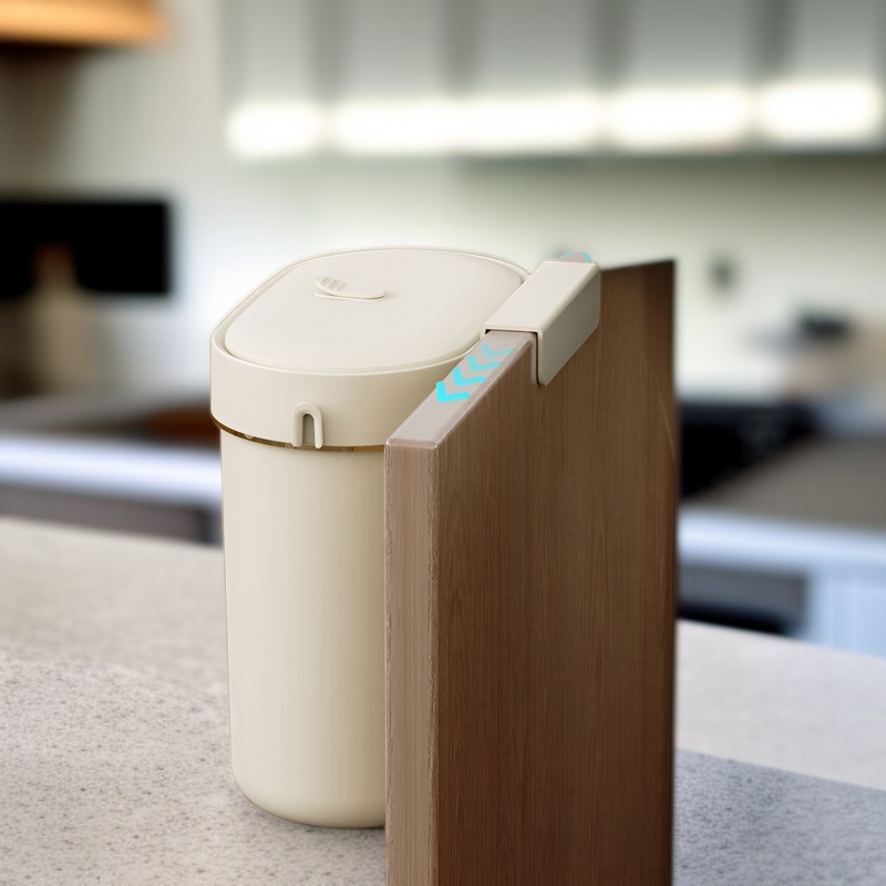 ゴミ箱壁掛けキッチンゴミ箱蓋とスリット付き家庭用ハイエンド収納バケツ