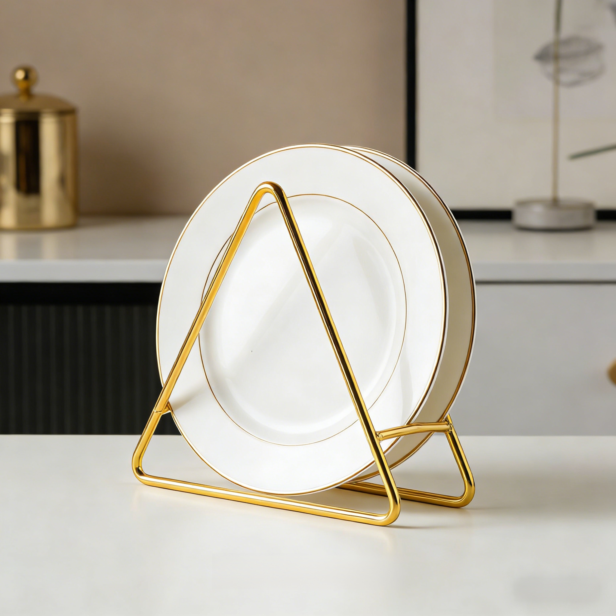 Sink corner organizer with multifunctional triangular rack