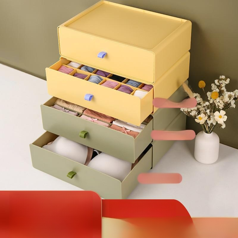 Organisateur 3-en-1 à tiroirs pour vêtements,  gain de place.