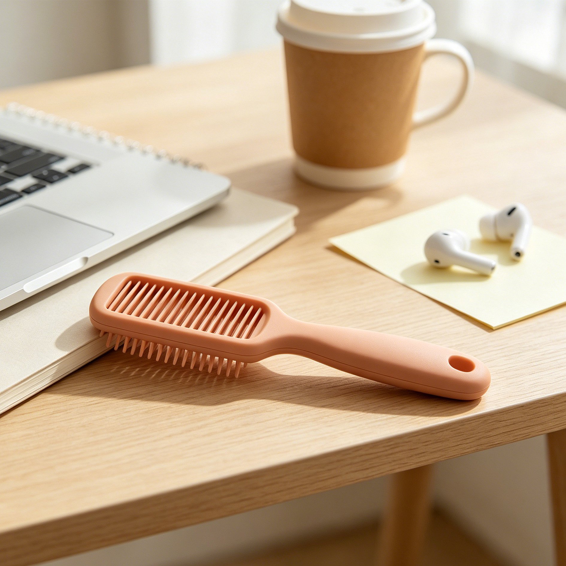 Easy-to-use hair smoothing comb for home styling