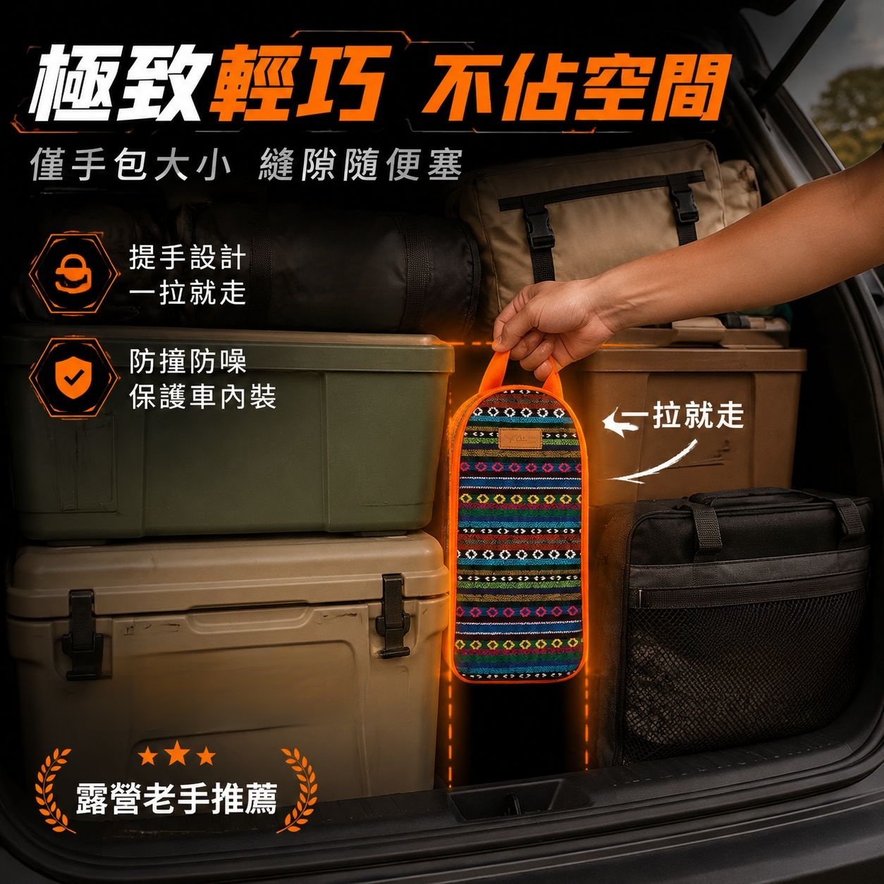 露營廚房收納袋便攜旅行炊具整理包戶外燒烤餐具收納盒