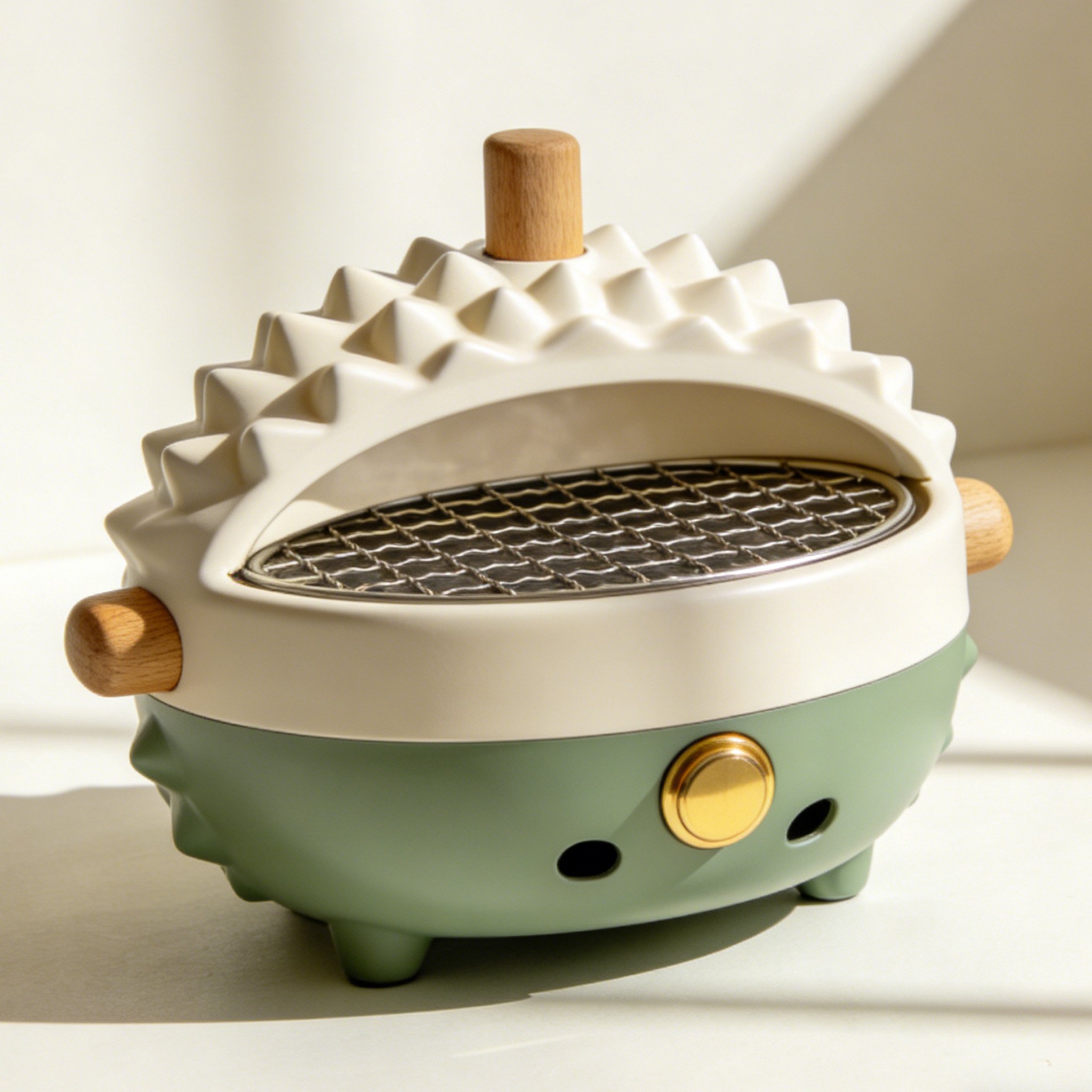 집에서 바베큐를 즐기는 가족 모습