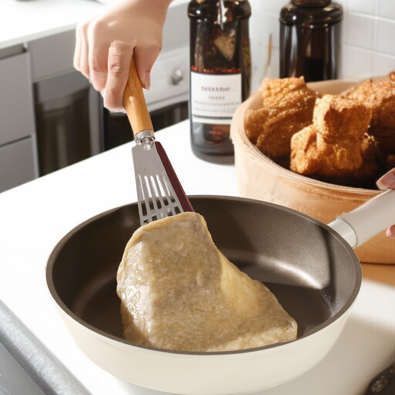 가정용 304 스테인리스 주걱 원목 손잡이 스테이크 생선구이 주방용품 실리콘 끈적임 냄비 주방용품 주걱