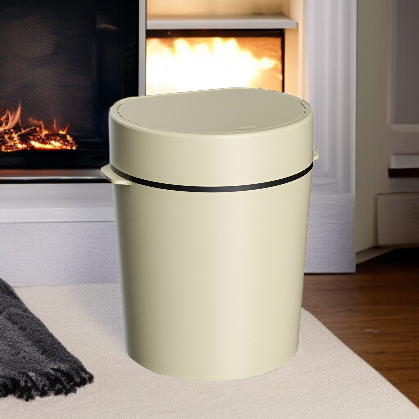 家庭用キッチン大口径ゴミ箱リビングルーム大容量ゴミ箱アロマセラピー収納収納バケツポップアップ蓋収納バケツ