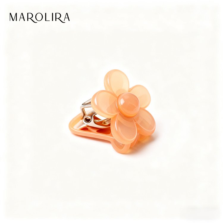 Mini květinové sponky pro dívky - barevná sada 10 kusů