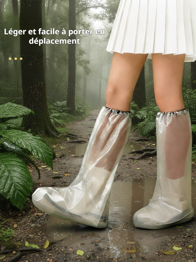 Surchaussures transparentes épaissies pour professionnels