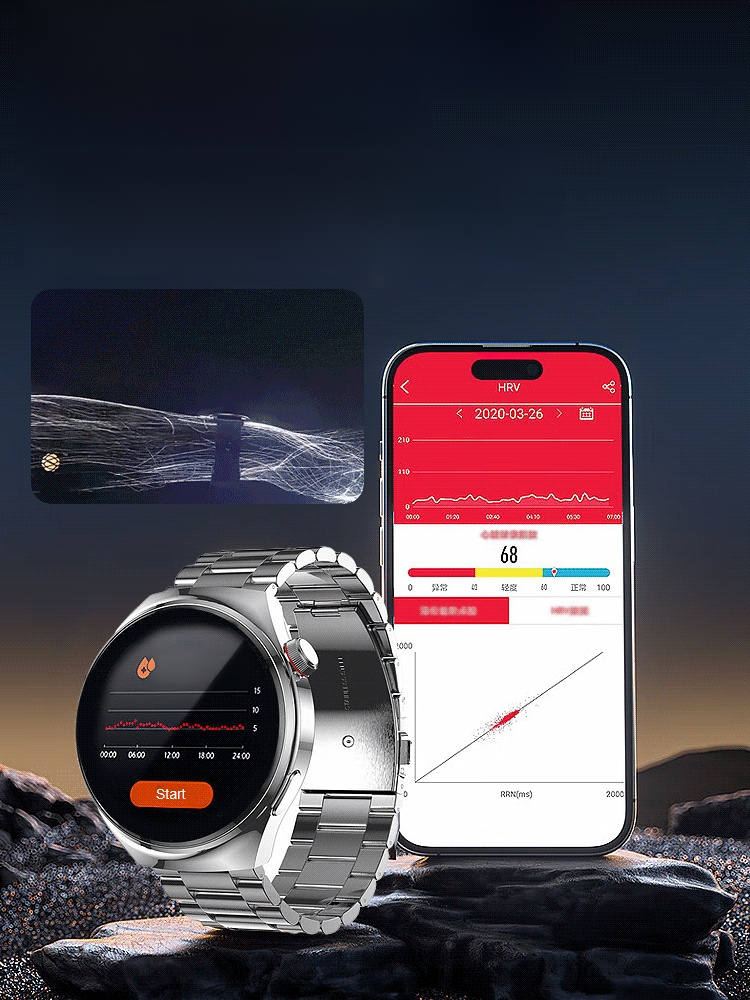 นาฬิกาสายเหล็ก Watch4 Pro วัดระดับน้ำตาลในเลือดได้