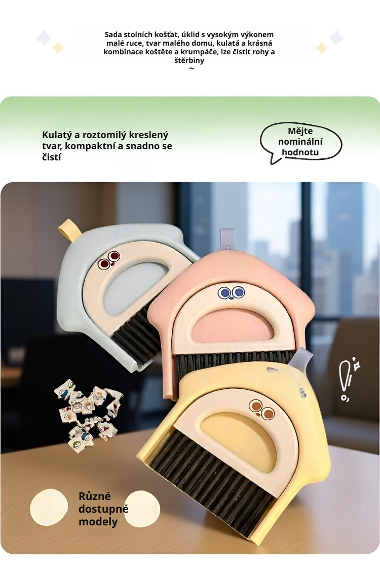 Mini zametač na čištění klávesnice