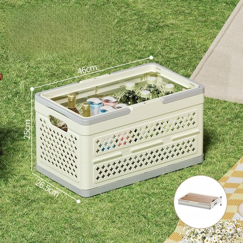 Multifunctional Outdoor Foldable Storage Basket Large Capacity Tote Picnic Box