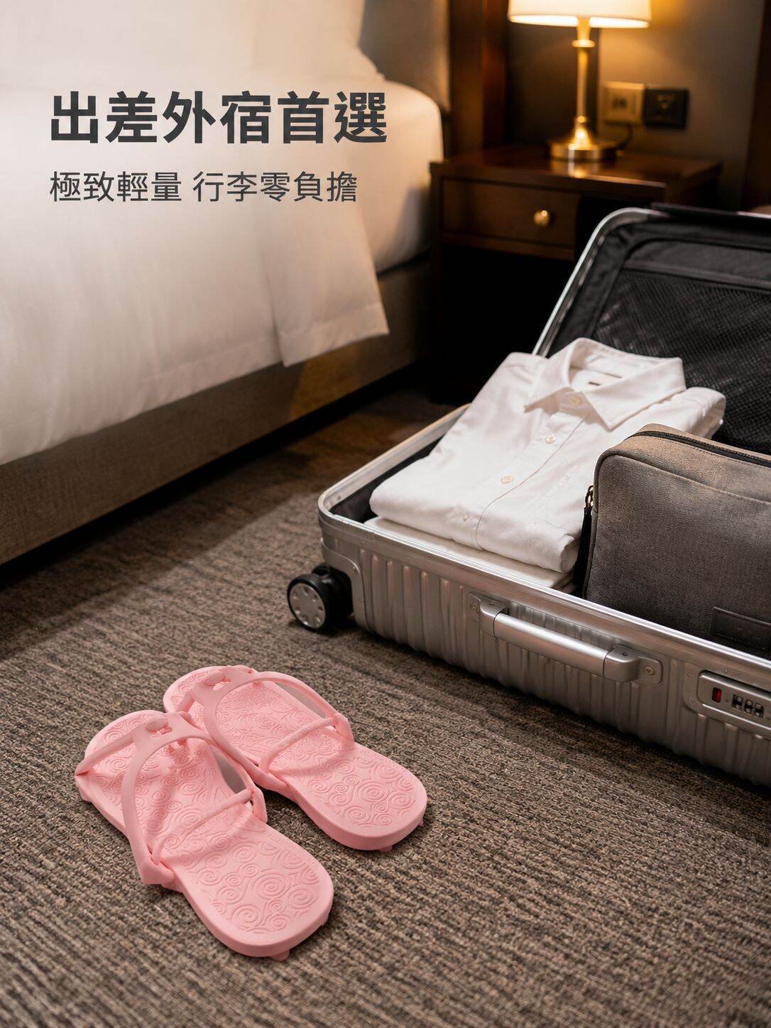 男士旅行便攜折疊夾腳拖鞋，夏日家用防滑浴室涼拖