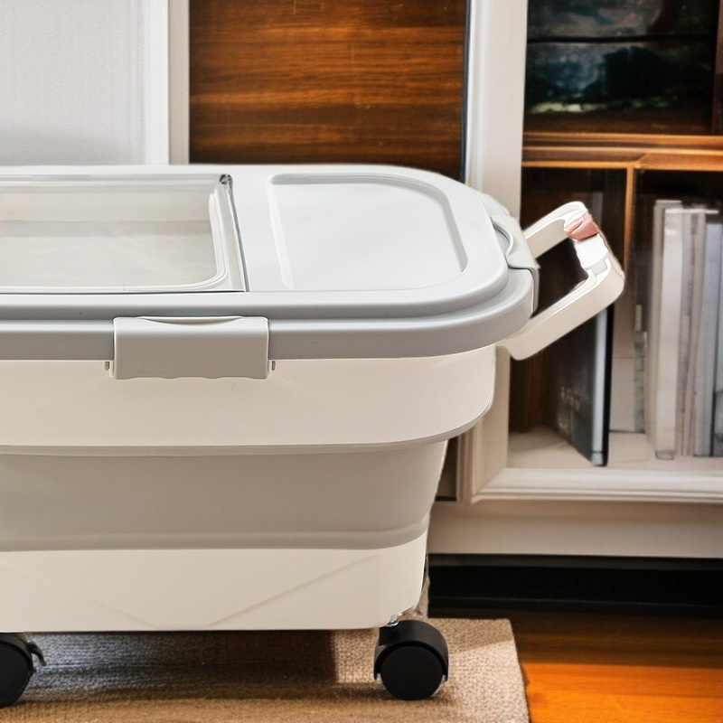 곡물보관수납함 곡물보관함 밀폐접이식방습수납함