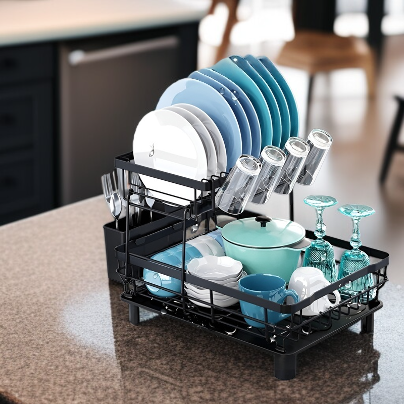 씽크대 씽크대 식기건조대 주방칼걸이 젓가락꽂이 이중탈착식건조대 배수홈방수대 국수대 수납주방물건조대