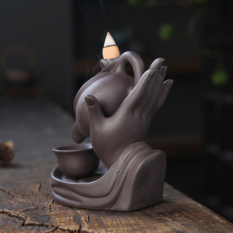 Théière à reflux encens poêle