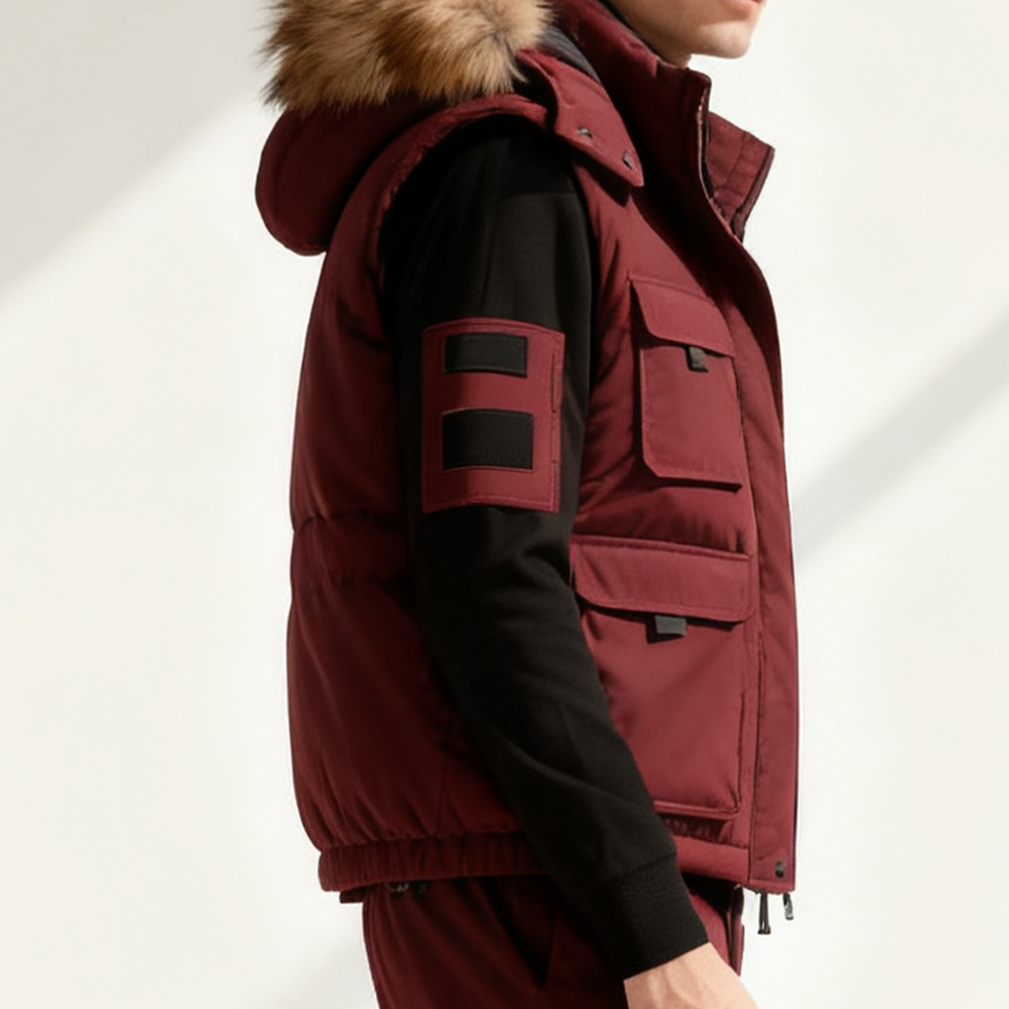 남성용 숏패딩 두꺼운 야외용 다운재킷