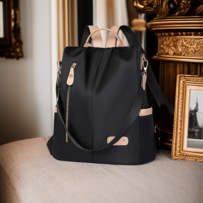  Bolsa de viaje de nailon resistente al agua, tipo mochila y bolso de mano