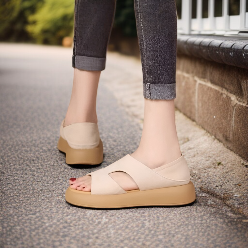 로마 샌들 플랫 통풍 빈티지 발뒤꿈치 로마 샌들