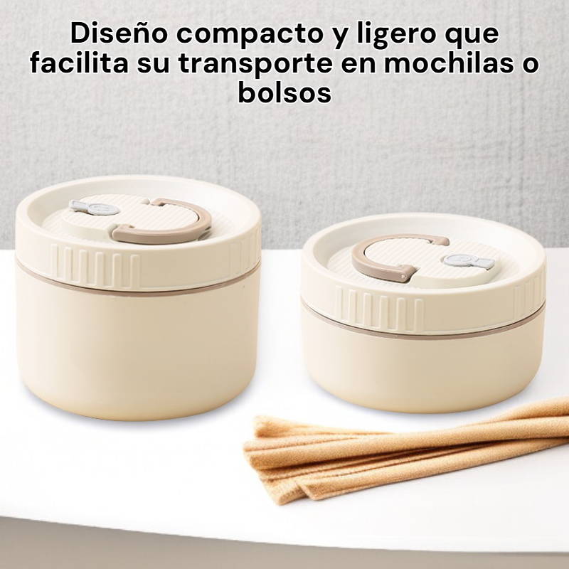 Fiambrera portátil para estudiantes de acero inoxidable