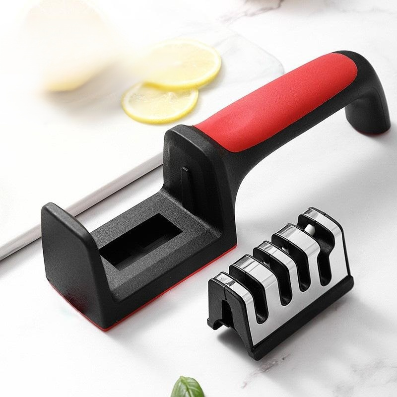 Multi-Functional Home Knife Sharpener, Quick Sharpening Stone with Fixed Angle